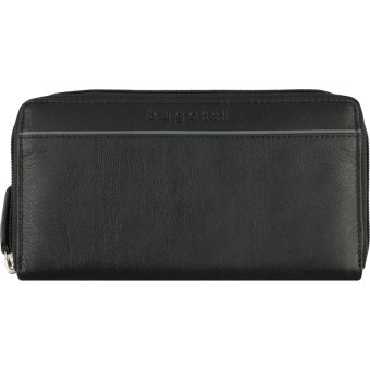 Кошелек женский Bugatti Banda из полиэстера и натуральной кожи черного  цвета (49133601)