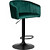 Стул барный Dobrin Darcy black зелёный/чёрный (велюр/металл)