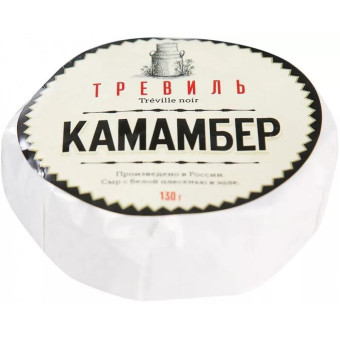 Сыр с белой плесенью Тревиль камамбер нуар 50% 130 г