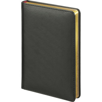 Ежедневник датированный 2025 год Attache Sidney Nebraska искусственная кожа А5 168 листов черный (золотистый обрез)