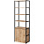 Стеллаж для документов Easy to lead K-Loft 241H026 дуб  натуральный/чёрный 670х400х2105 мм