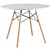 Стол обеденный Eames (круглый, белый/бук, d1000х740 мм)