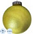 Ёлочный шар новогодний BigDecor пластик золотистый (диаметр 24 см)
