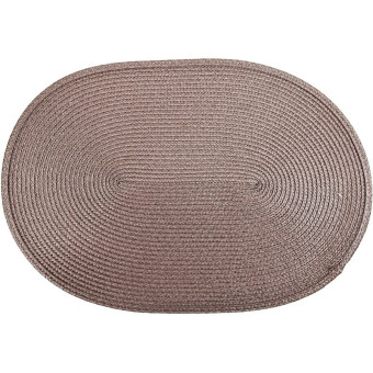 Салфетка сервировочная (плейсмат) Nouvelle Daily Casual line 30x44 см  коричневая (4 штуки в упаковке)