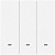 Выключатель MOES ZigBee 3-Gang Wireless Switch белый (ZT-B-EU3)