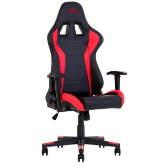Кресло игровое Hexter ML R1D черное/красное (металл/искусственная кожа)