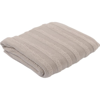 Плед Tkano Essential хлопок 130х170 см светло-серый