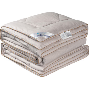 Одеяло евро макси Medsleep Sonora 220x240 см стёганое с кантом бежевое