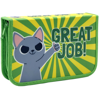 Пенал односекционный большой с двумя откидными планками  ПО-42