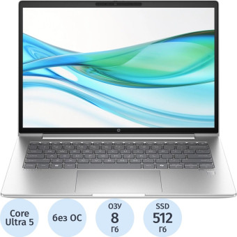 Ноутбук HP ProBook 440 G11 14" Silver Intel Core Ultra 5 125U/8 ГБ/SSD  512 ГБ (9Y7Q2ET)