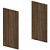 Боковые панели Mahia U2PA080WN (орех, 18х440х800 мм, 2 штуки)