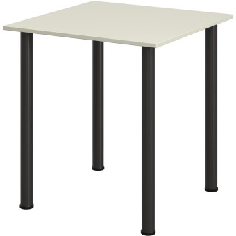 Стол обеденный Комус МДС (серый/черный, 700х700х760 мм)