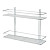 Полка для ванной Swensa 2-ярусная прямая 40x11x28 см