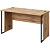 Стол прямой  K-Loft 241S011 (дуб натуральный/чёрный 1380х670х752 мм)