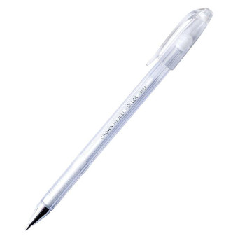 Ручка гелевая Crown белая (толщина линии 0.7 мм)
