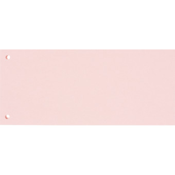 Разделитель листов картонный Комус 100 листов по цветам розовый (105x240 мм)