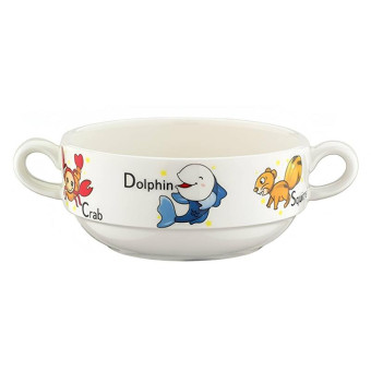 Чаша фарфоровая Bonna Кидс 350 мл с рисунком