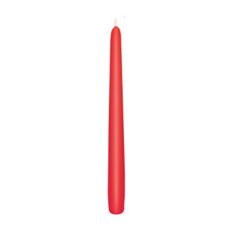 Свеча конусная красная (2x2x25 см)