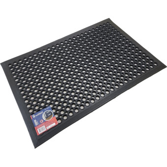 Коврик входной грязезащитный резиновый REM 60x90 см черный