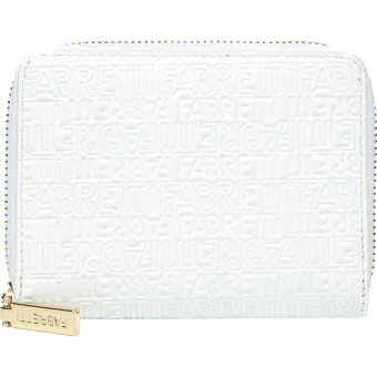 Кошелек женский Fabretti из натуральной кожи белого цвета (Q07PrN-11)