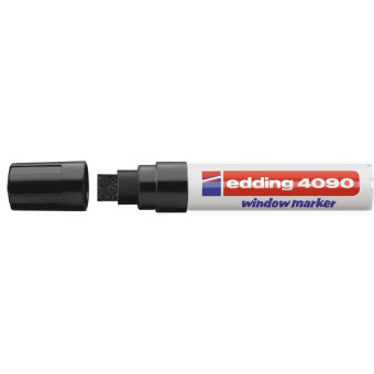 Маркер для окон Edding E-4090/001 (толщина линии 8 мм, черный, стираемый)