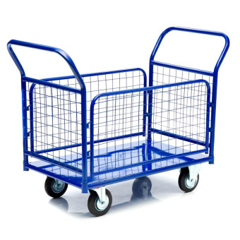 Тележка платформенная Стелла-техник КПО-300-С-200-И со съемными бортами (до 690 кг, 600x1000 мм)