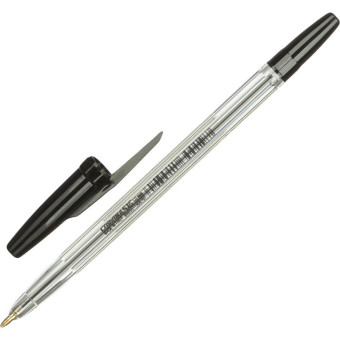 Ручка шариковая Corvina 51 Classic черная (толщина линии 0.7 мм)