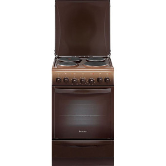 Плита электрическая Gefest ЭПНД5140-020038 стандартной ширины коричневая (эмаль, 4 конфорки, 55 литров)