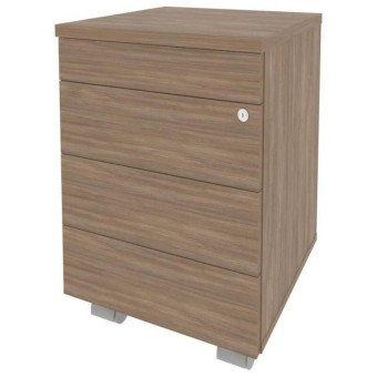 Тумба подкатная Onix O.ТМ-3TIP с центральным замком (дуб аризона, 432х460х633 мм, 3 ящика)