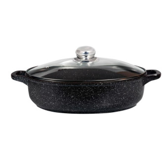 Сотейник Panairo Harfe 28 см литой алюминий с крышкой