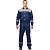Костюм рабочий летний мужской л20-КБР с СОП синий/серый (размер 48-50, рост 182-188 см)