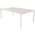Стол для переговоров Steel 11703 (дуб светлый/белый, 2400х1200х760 мм)