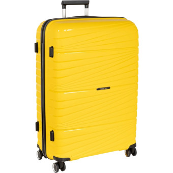 Чемодан Polar размер XL 105 л из полипропилена жёлтый
