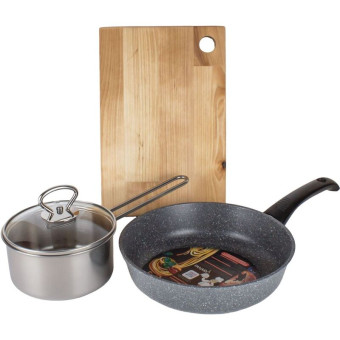 Набор посуды Panairo CA-NAB-2 алюминий/нержавеющая сталь/дерево 3 предмета