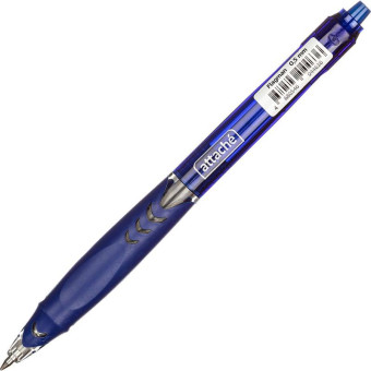 Ручка гелевая автоматическая Attache Flagman синяя (толщина линии 0.5 мм)