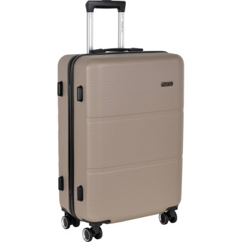 Чемодан Polar размер M 57 л из ABS-пластика бежевый