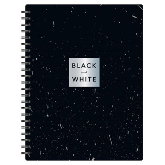 Тетрадь общая Attache Selection Квадрат ВW А5 80 листов в клетку на спирали