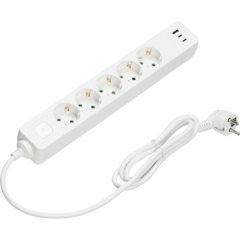 Сетевой фильтр BigTech CD5-1,4WU на 5 розеток без шнура + 3 USB 1.4  метра