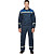 Костюм рабочий летний мужской л20-КБР с СОП синий/васильковый (размер 56-58, рост 170-176 см)