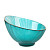Салатник Nouvelle Home Frost Stripe стекло 17.2 см зеленый