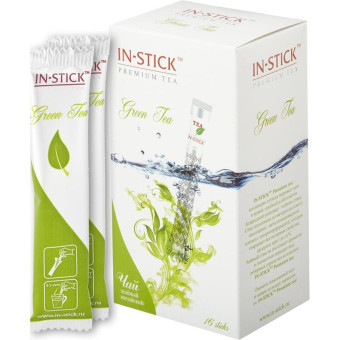 Чай In-stick зеленый китайский 16 стиков в упаковке