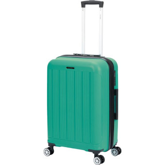 Чемодан Torber В отпуск размер М 62 л из полипропилена бирюзовый