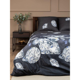Постельное белье Amore Mio Black 93795 (1.5-спальное, микрофибра)