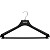 Вешалка-плечики для легкой одежды Attache С044 с перекладиной черная  (размер 48-50)