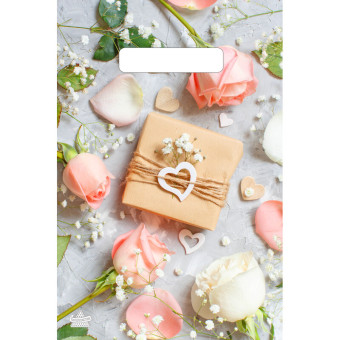 Пакет полиэтиленовый серый 20х30 см с вырубной ручкой (100 штук в упаковке)