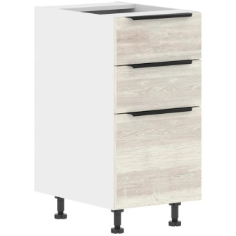 Шкаф напольный Corsica (сосна эдмонт/белый, 400х560х820 мм, 3 ящика)