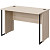 Стол прямой Easy to lead K-Loft 241S010 (дуб скандинавский/чёрный  1180х670х752 мм)