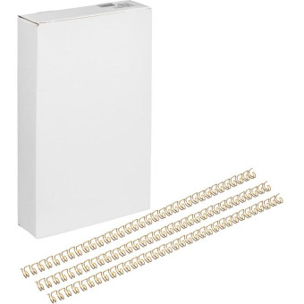 Пружины для переплета металлические Promega office 7.9 мм золотистые (100 штук в упаковке)