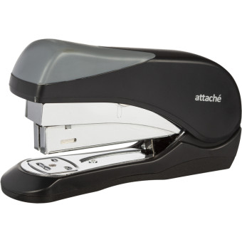Степлер с экономией усилий Attache Expert до 20 листов черный/серый (скобы № 24/6, 26/6, энергосберегающий)