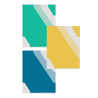 Папка-уголок с 3 ными разделителями Комус A4 пластиковая 180 мкм (10 штук в упаковке)